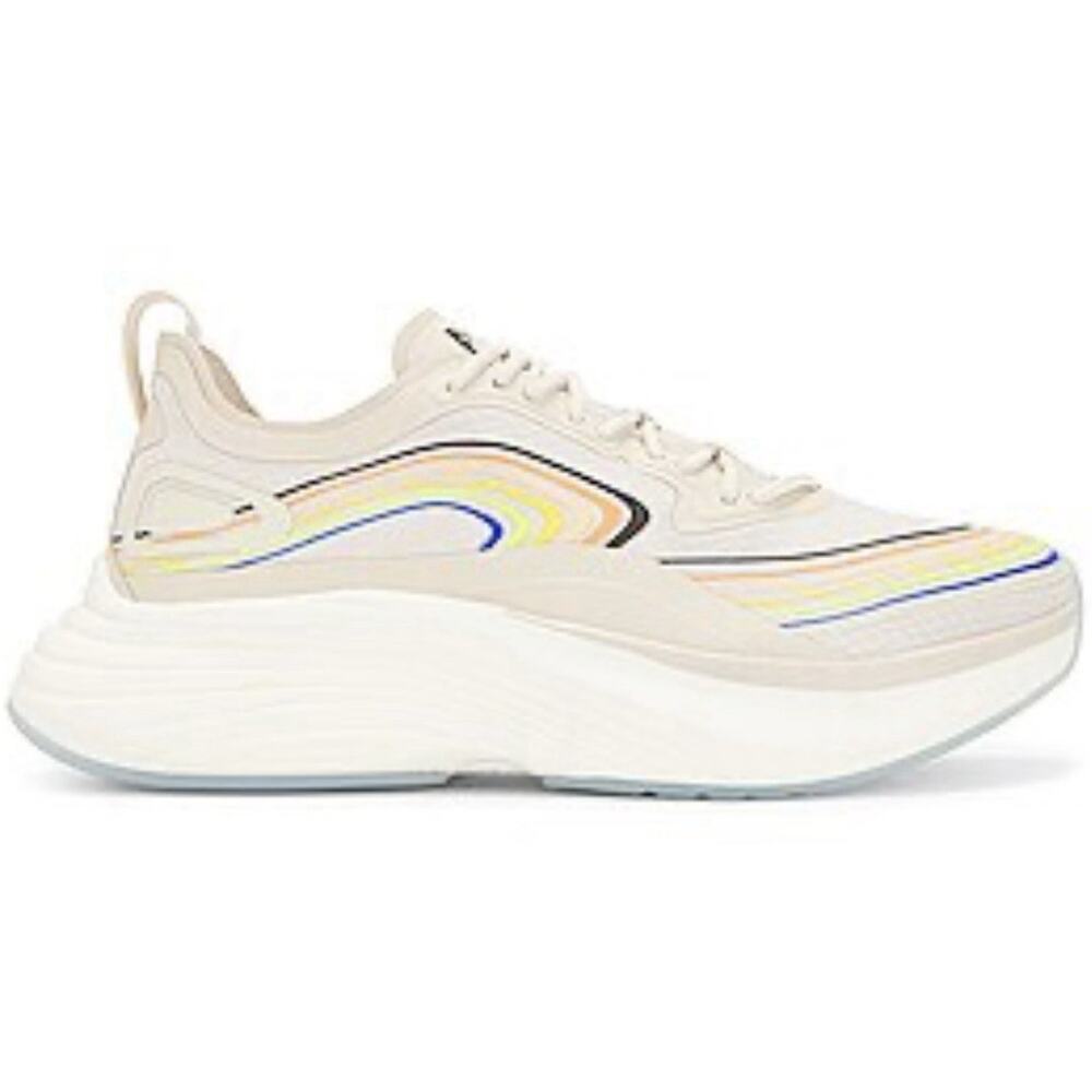 APL Men's Cream Athletic Sneakers with Yellow & Blue Accents